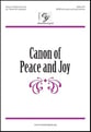 Canon of Peace and Joy SATB choral sheet music cover